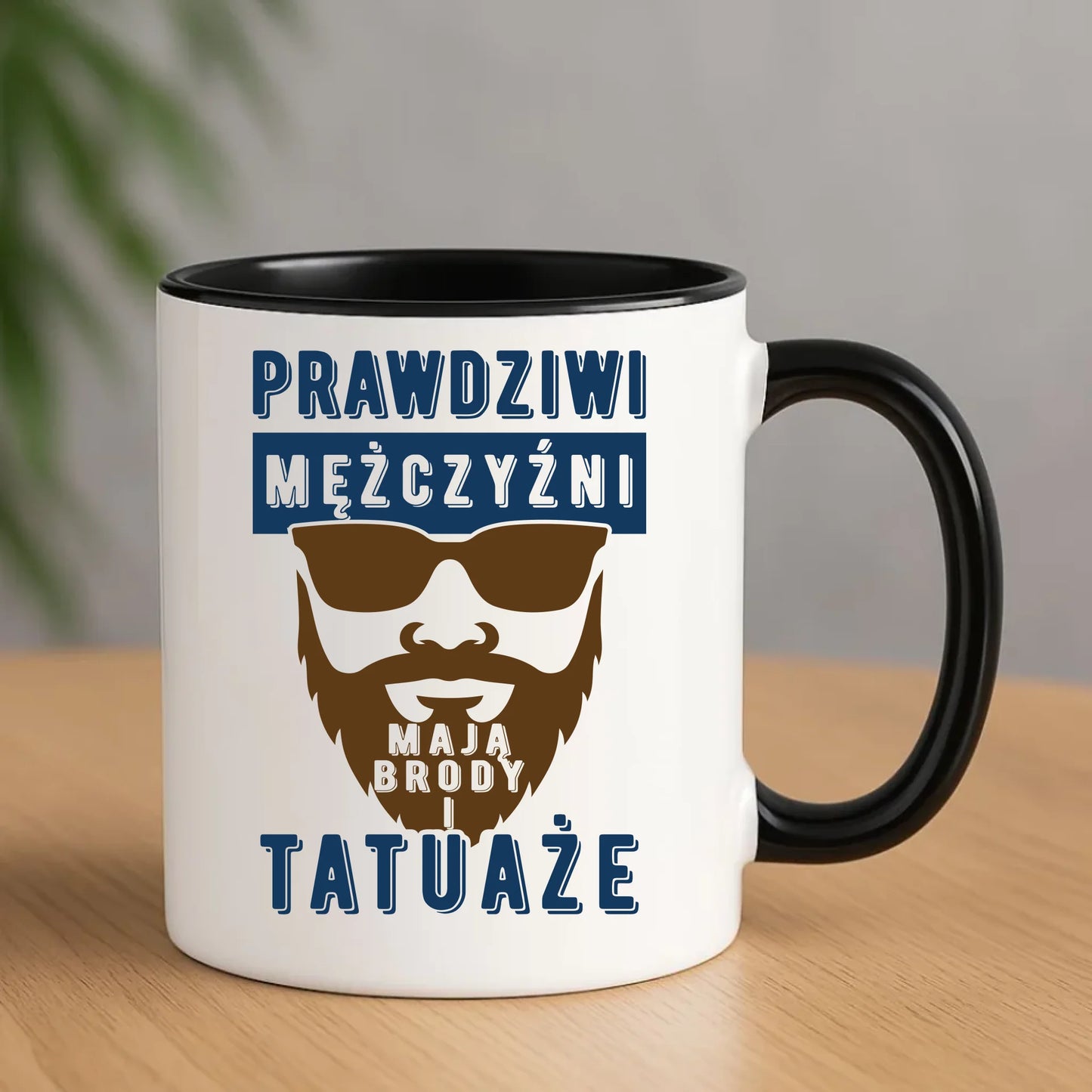 Kubek - Prezent dla faceta - Prawdziwi mężczyźni mają brody i tatuaże DCH22 - StoryCups.pl