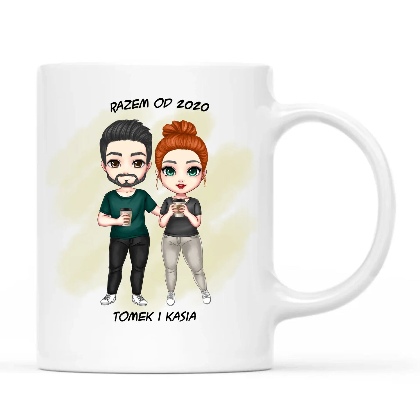 Kubek - prezent dla par zakochanych - personalizowany W01 - StoryCups.pl