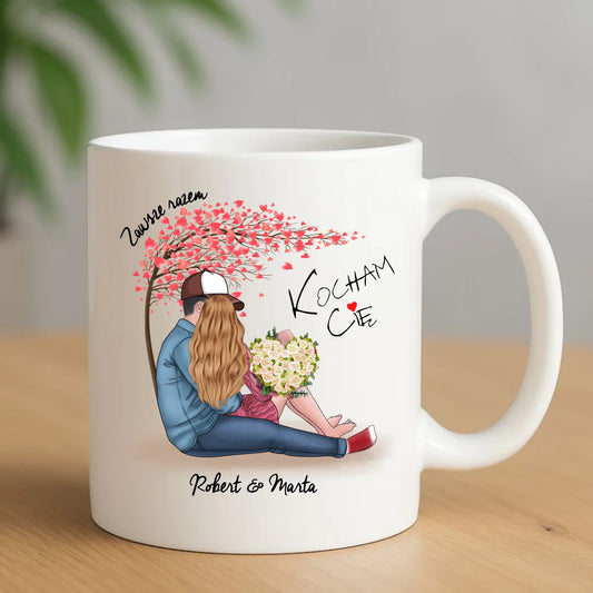 Kubek - prezent dla par - Zawsze razem - personalizowany W04 - StoryCups.pl
