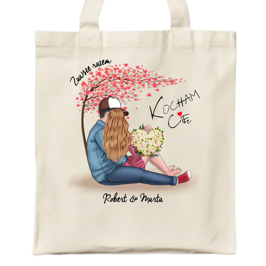 Torba - prezent dla par - Zawsze razem - personalizowana W04 - StoryCups.pl