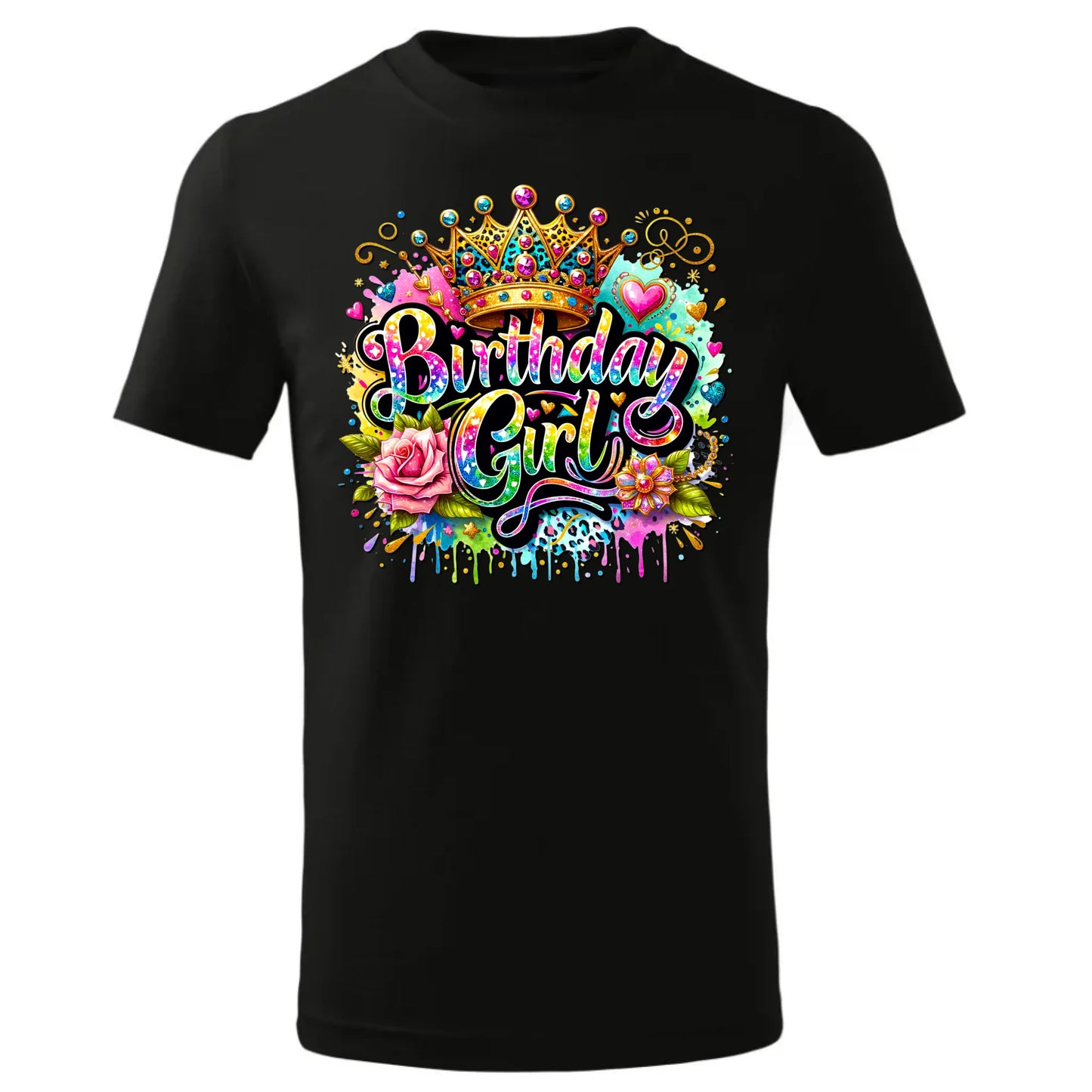 Koszulka dziecięca urodzinowa - prezent na urodziny dla dziewczynki - Birthday Girl U34 - StoryCups.pl