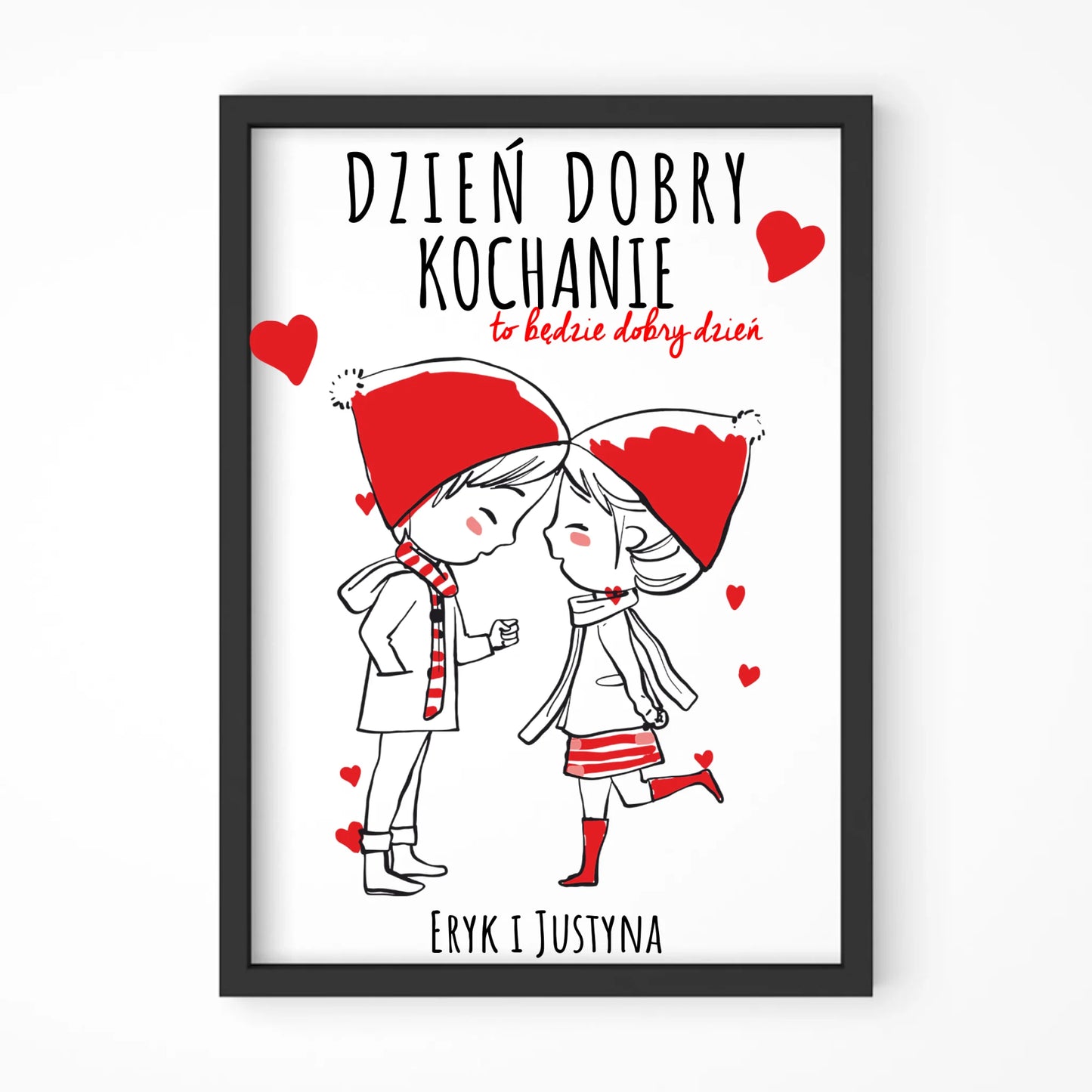 Obraz dla par - prezent na Walentynki - Dzień dobry Kochanie - personalizowany W10 - StoryCups.pl