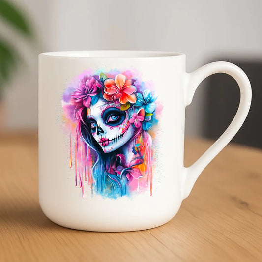 Kubek elegant na Halloween - La Muerte HL05 - StoryCups.pl