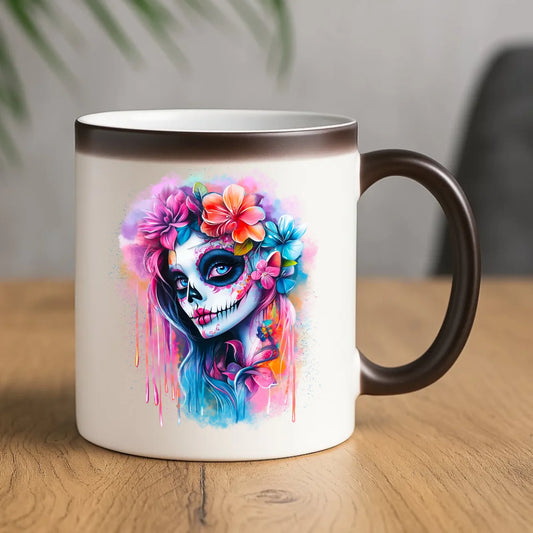 Kubek magiczny na Halloween - La Muerte HL05 - StoryCups.pl