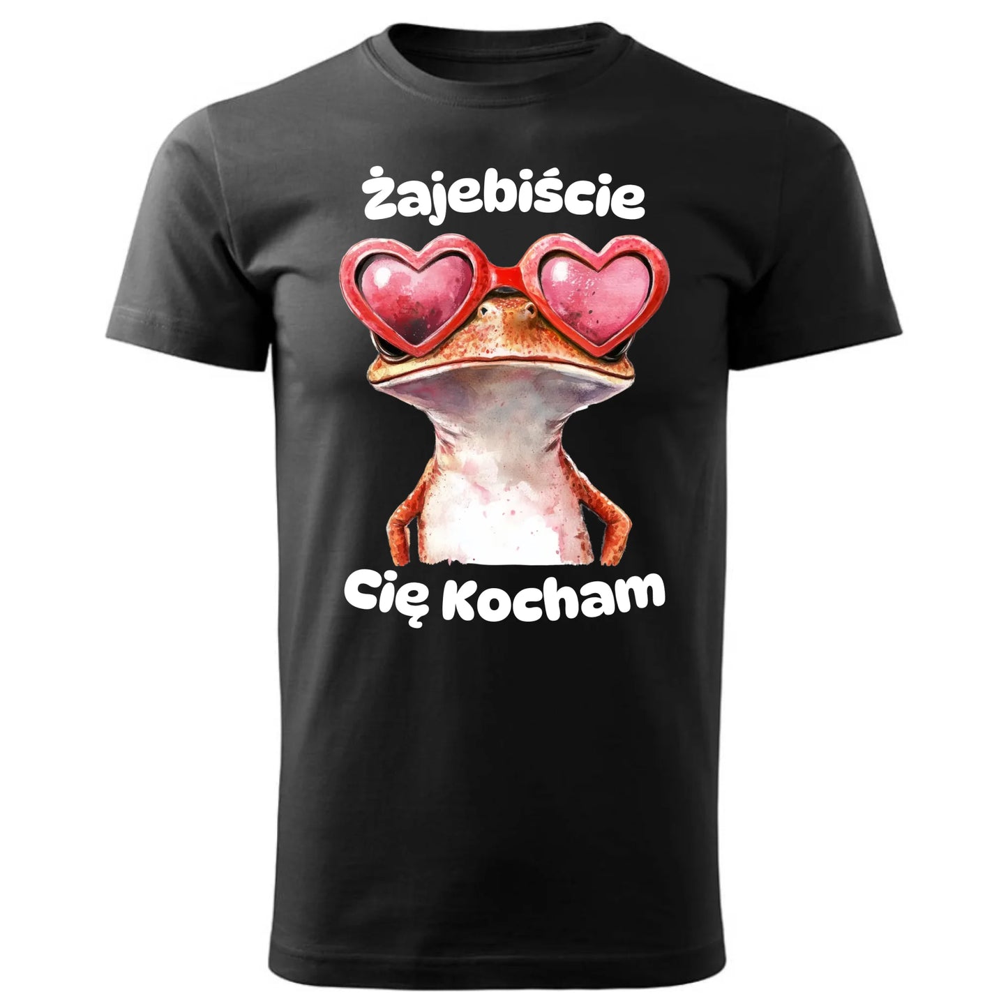 Koszulka męska z żabą - Żajebiście Cię Kocham W17 - StoryCups.pl