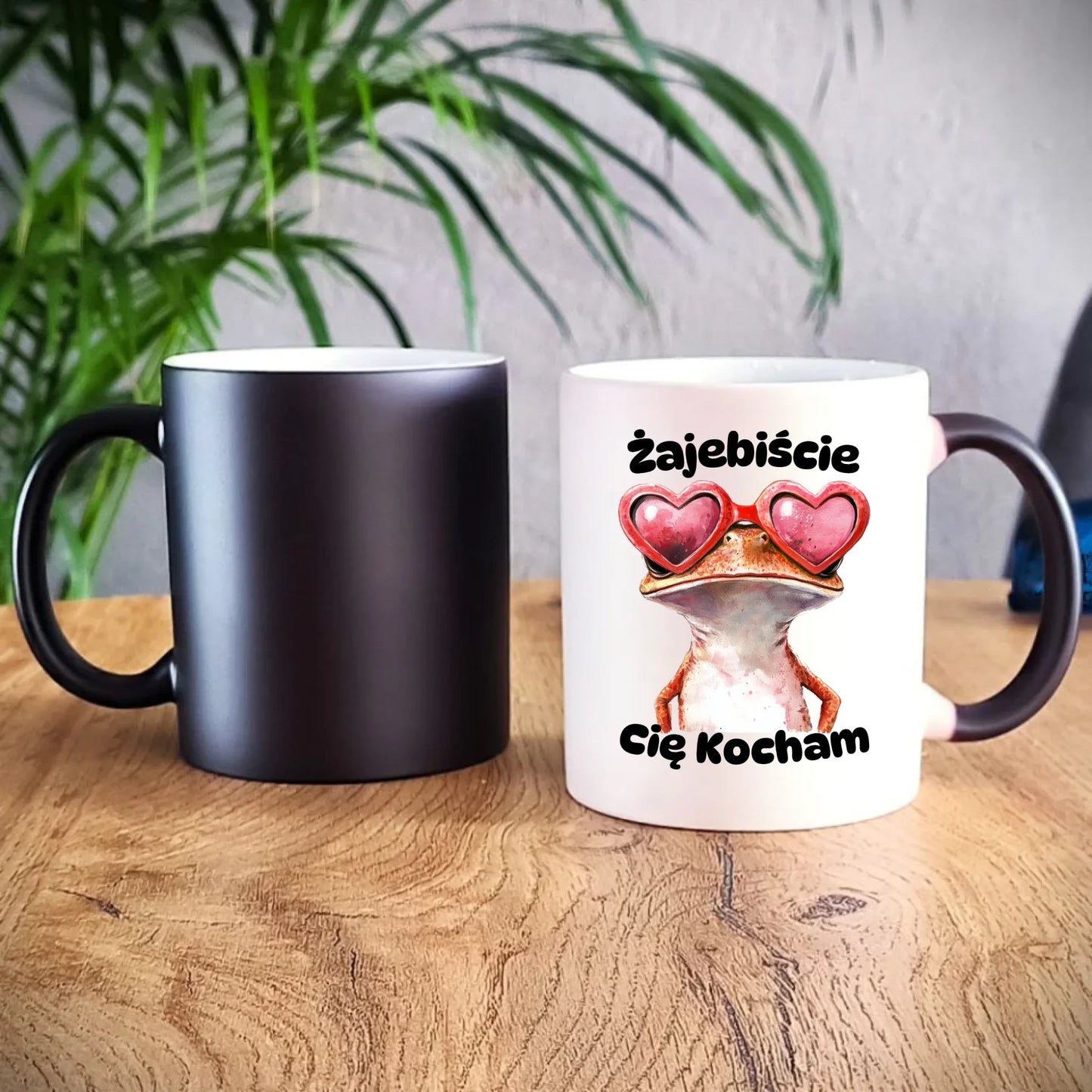 Kubek magiczny z żabą - Żajebiście Cię Kocham W17 - StoryCups.pl
