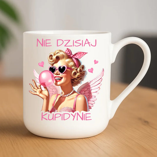 Kubek elegant na Walentynki dla singielki - Nie dzisiaj W18 - StoryCups.pl