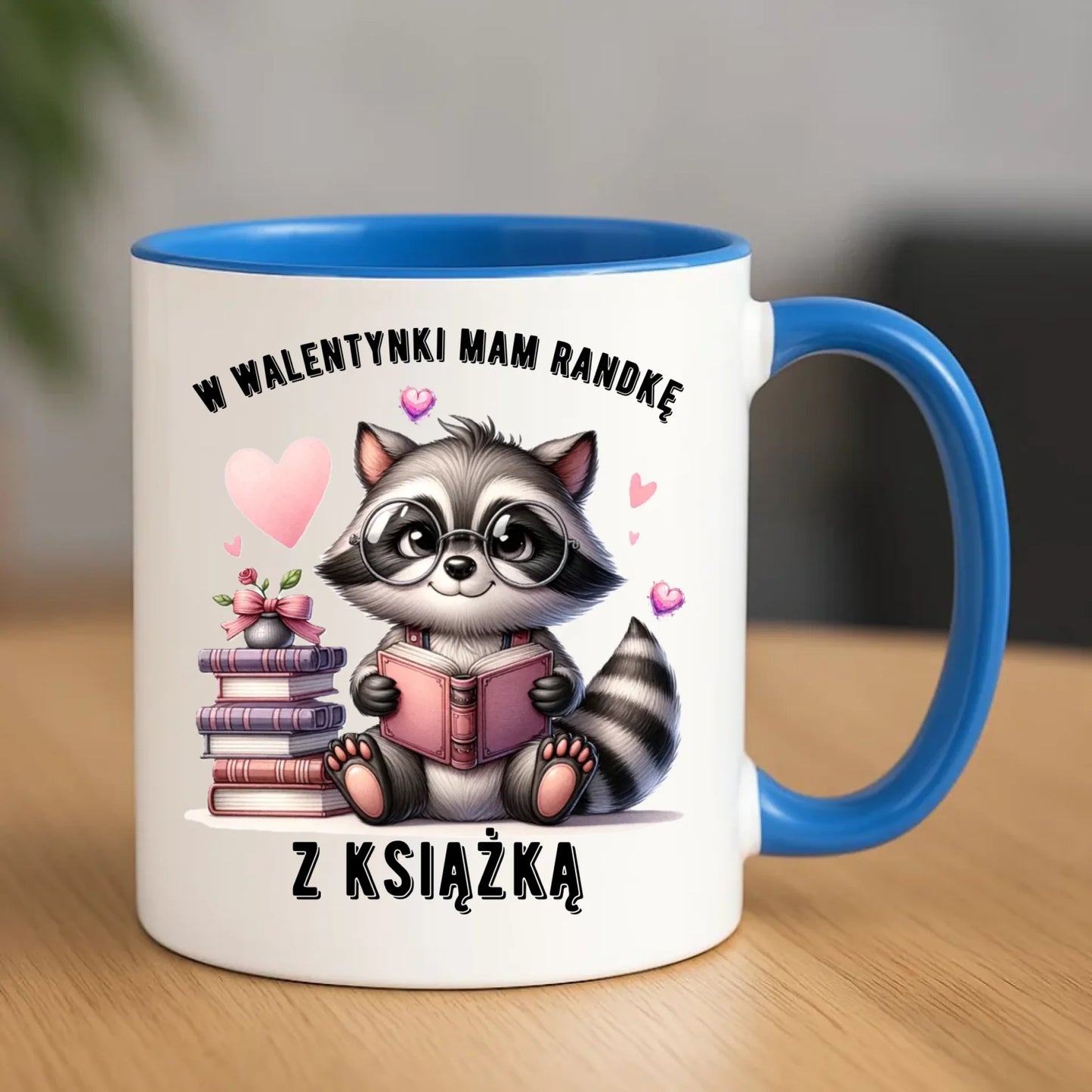 Kubek na Walentynki dla mola książkowego – Mam randkę z książką W20