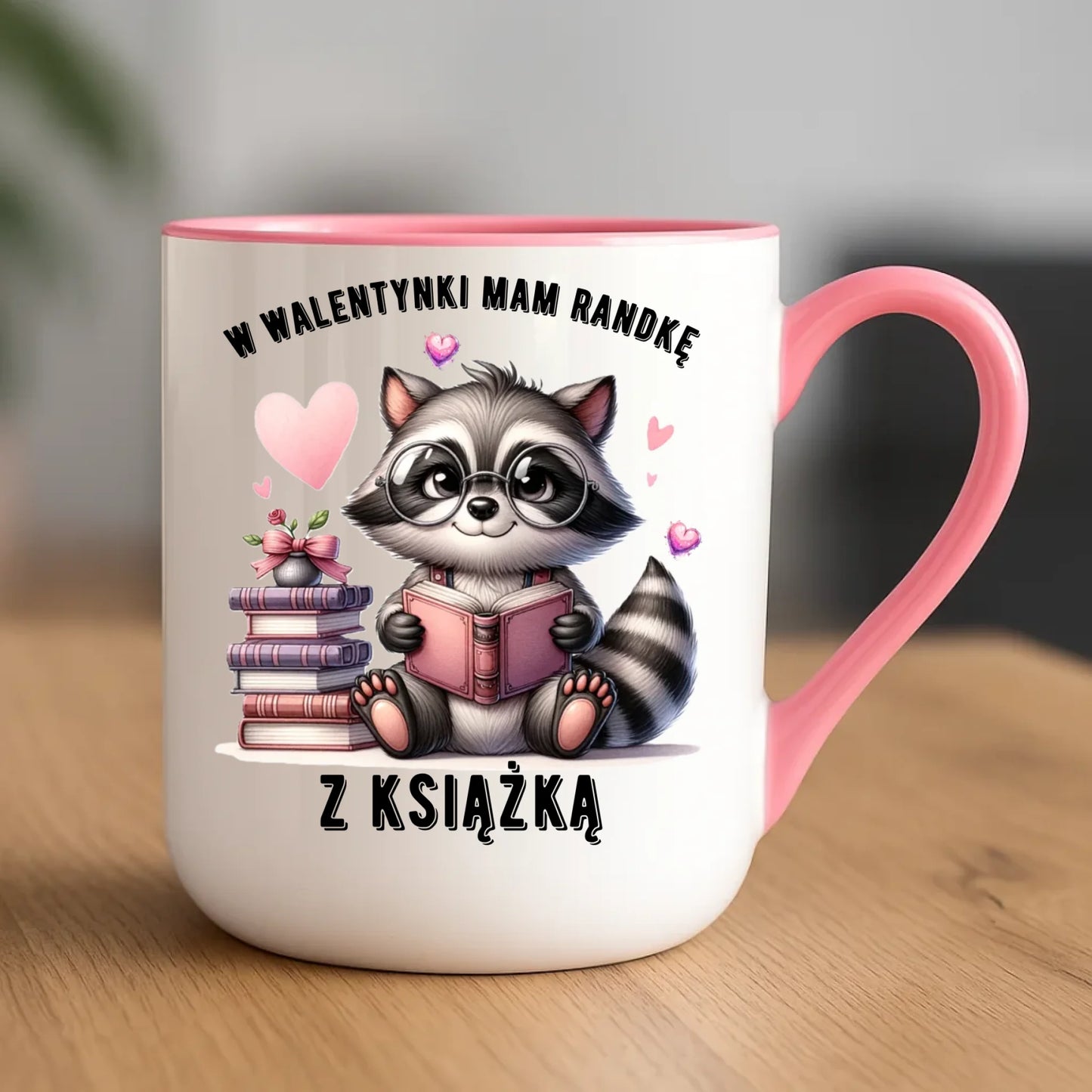 Kubek elegant na Walentynki dla mola książkowego – Mam randkę z książką W20
