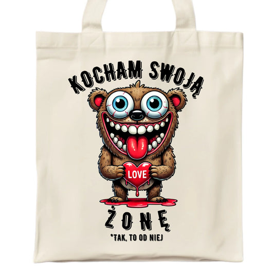 Torba - prezent dla męża - Kocham swoją żonę W23 - StoryCups.pl