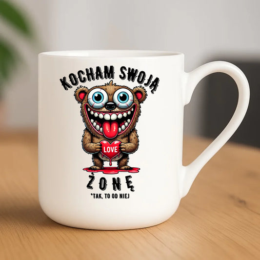 Kubek elegant - prezent dla męża - Kocham swoją żonę W23 - StoryCups.pl