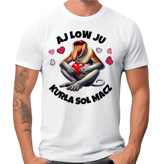 Koszulka męska - Janusz nosacz - Aj low ju kurła W26 - StoryCups.pl