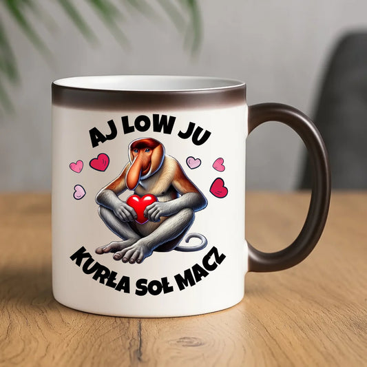 Kubek magiczny - Janusz nosacz - Aj low ju kurła W26 - StoryCups.pl