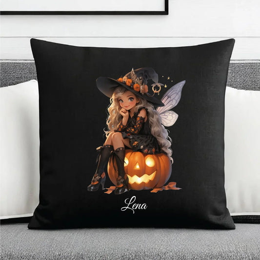 Poduszka dekoracyjna na Halloween - Wróżka - wybierz postać - personalizowana HL02 - StoryCups.pl