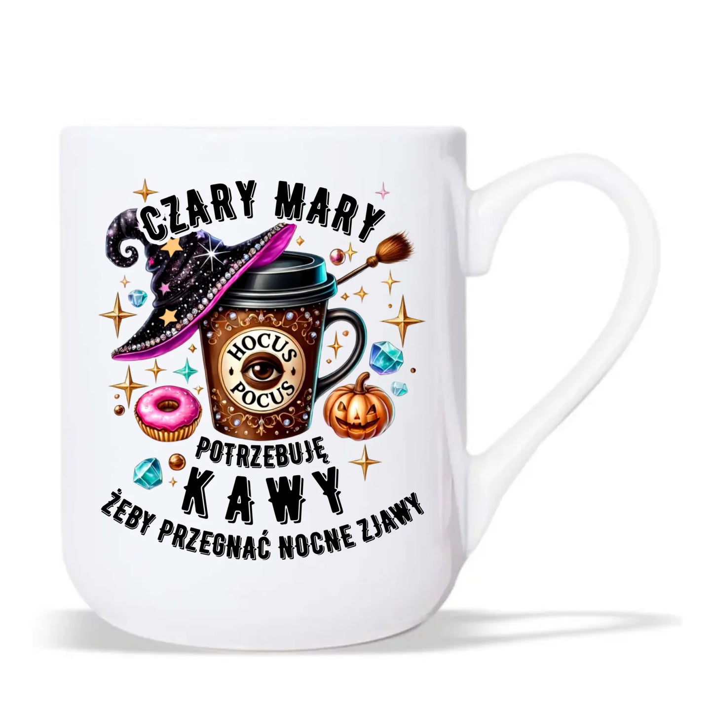 Kubek elegant na Halloween - Potrzebuję kawy HL03 - StoryCups.pl