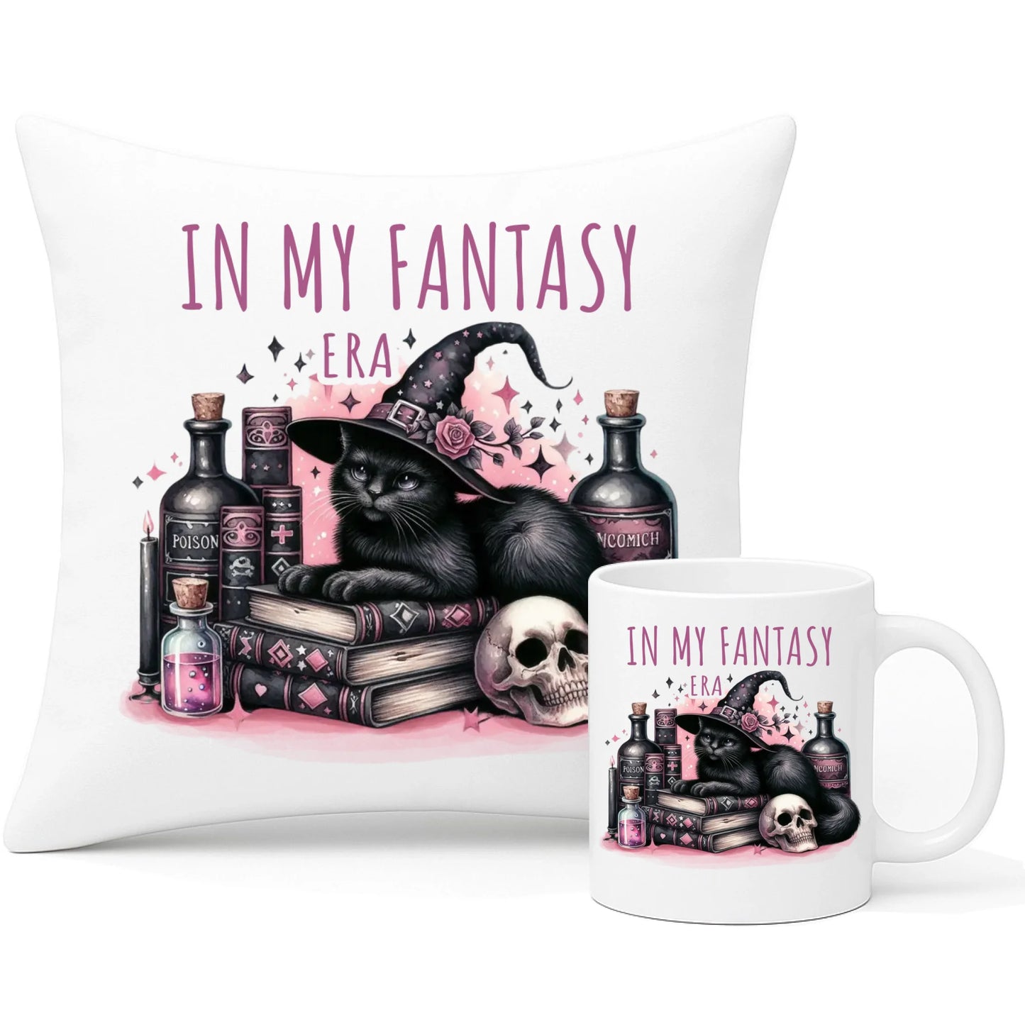 Zestaw poduszka i kubek na Halloween - In my fantasy era HL04