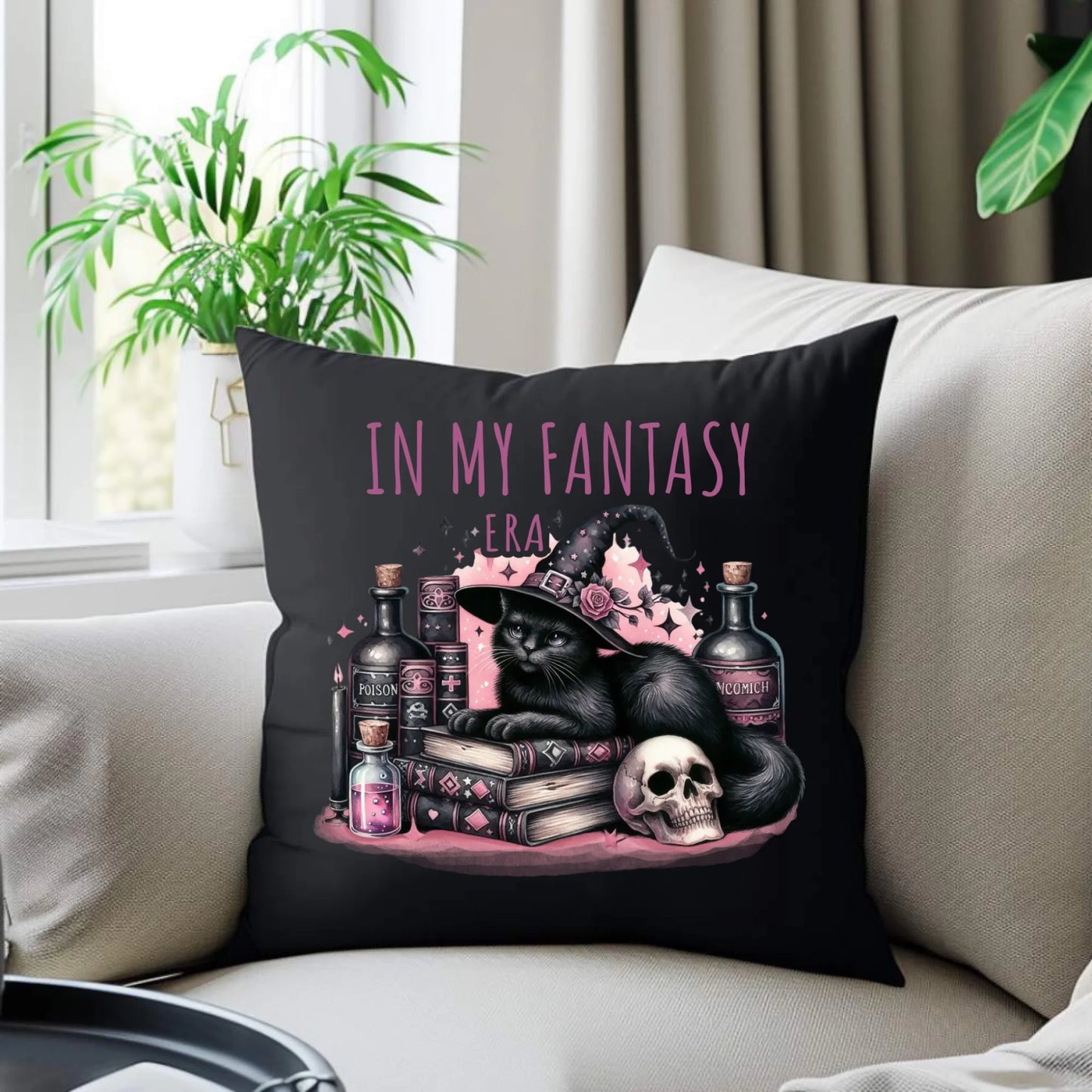 Poduszka dekoracyjna na Halloween - In my fantasy era HL04 - StoryCups.pl