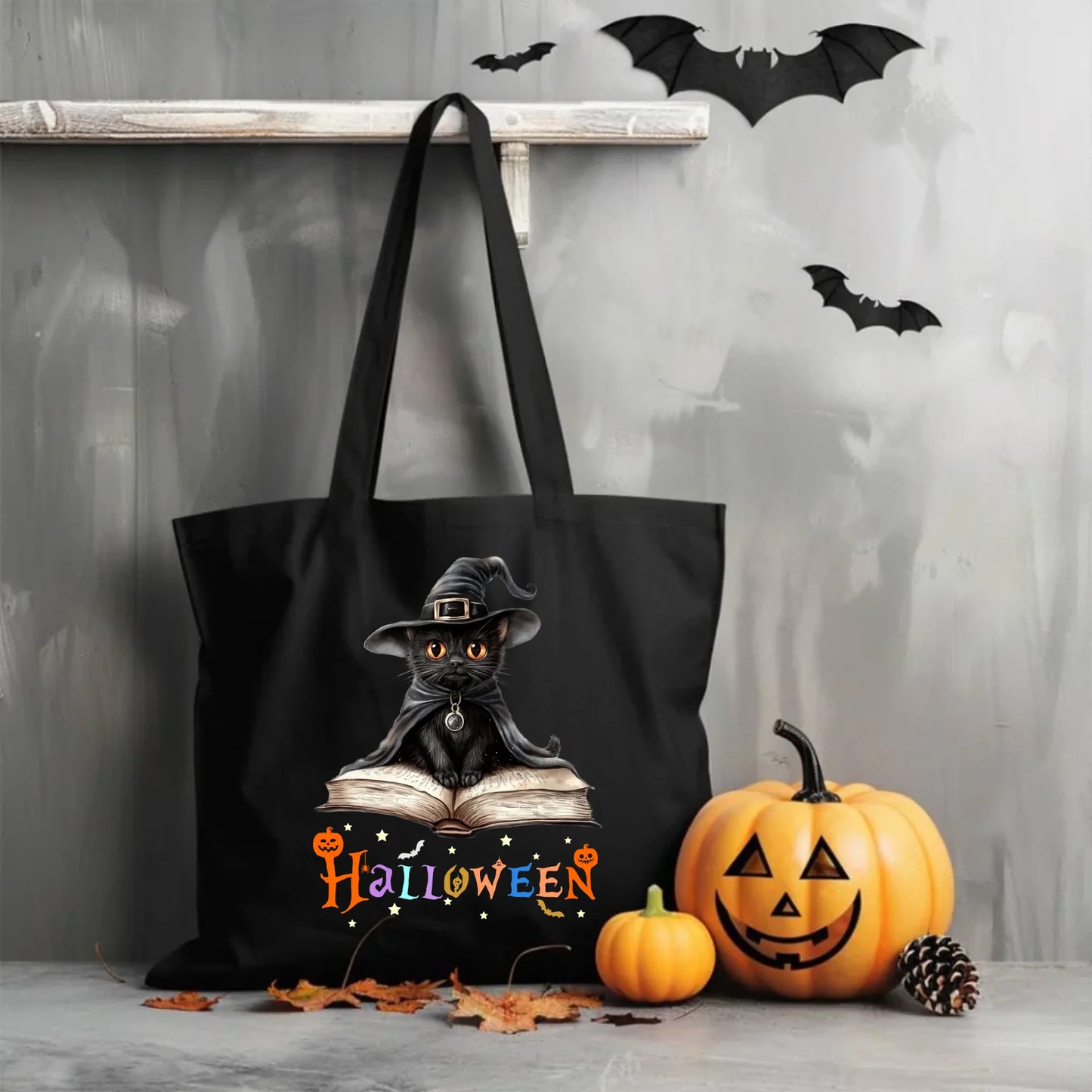 Torba eko na Halloween - Kot Czarodziej HL06 - StoryCups.pl