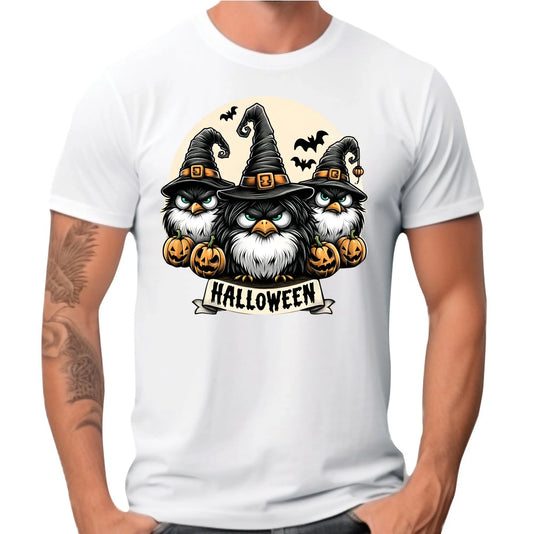 Koszulka męska na Halloween - Upiorne sowy wiedźmy HL15 - StoryCups.pl