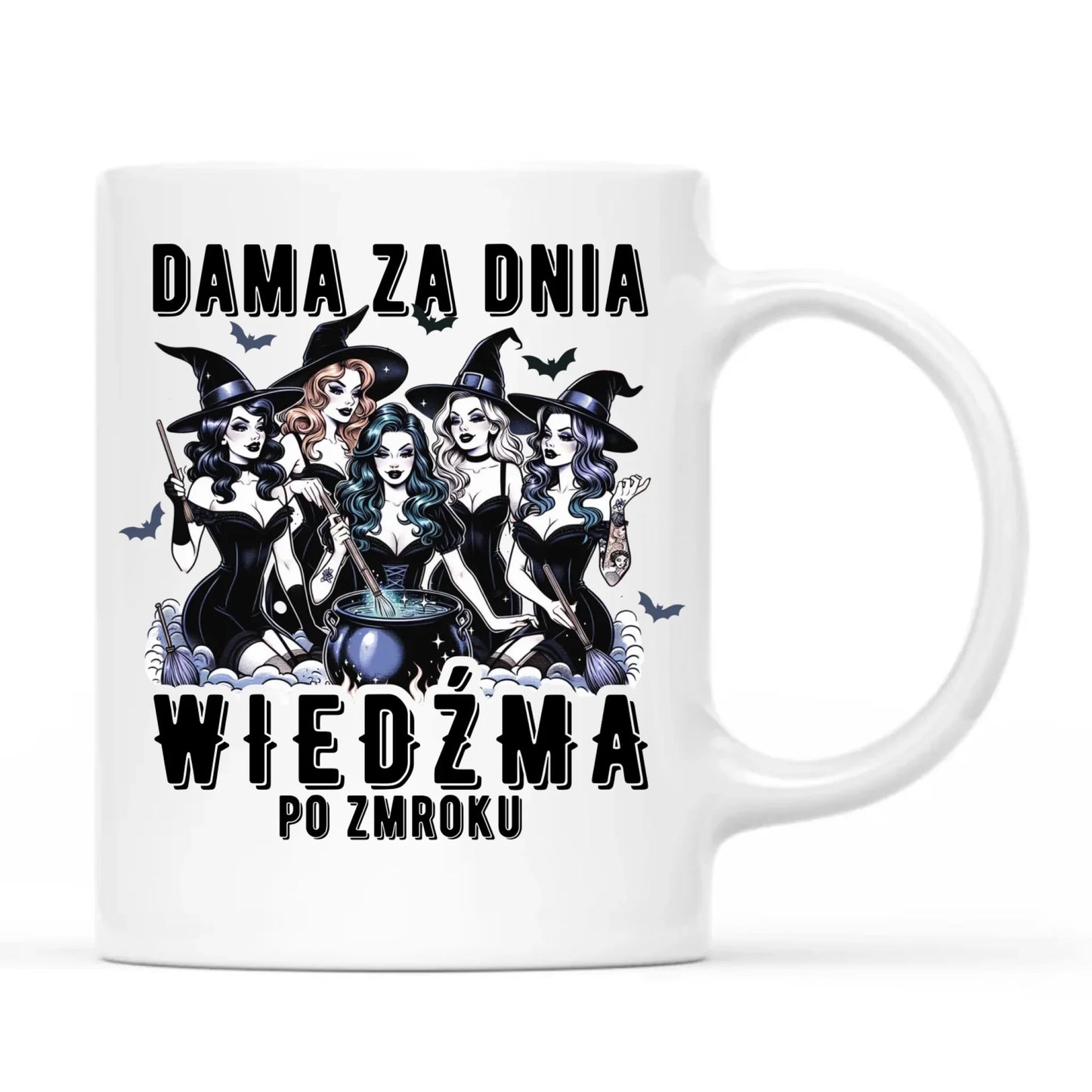 Kubek - Dama za dnia wiedźma po zmroku HL16 - StoryCups.pl