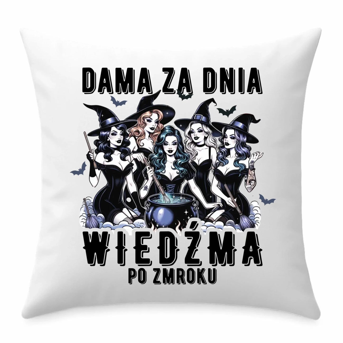 Poduszka - Dama za dnia wiedźma po zmroku HL16 - StoryCups.pl