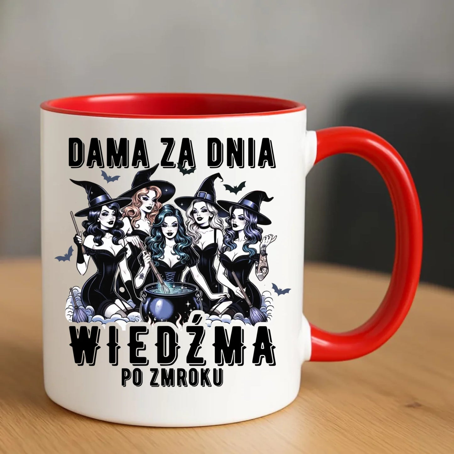 Kubek - Dama za dnia wiedźma po zmroku HL16 - StoryCups.pl