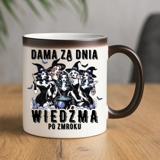 Kubek magiczny - Dama za dnia wiedźma po zmroku HL16 - StoryCups.pl