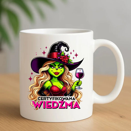 Kubek - Certyfikowana wiedźma - śmieszny HL13 - StoryCups.pl