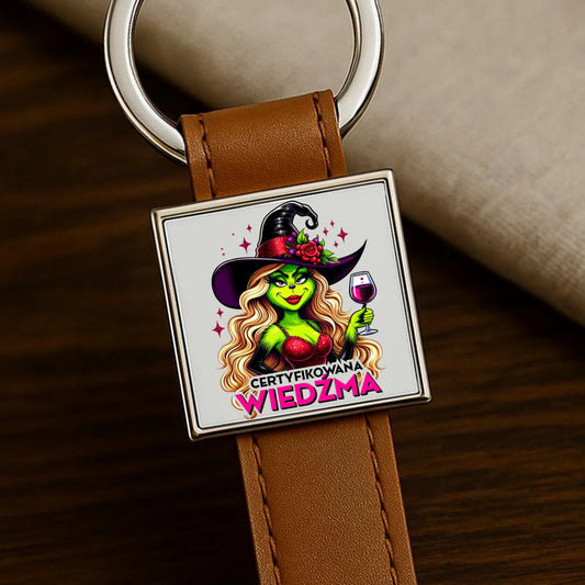 Brelok - Certyfikowana wiedźma - śmieszny HL13 - StoryCups.pl