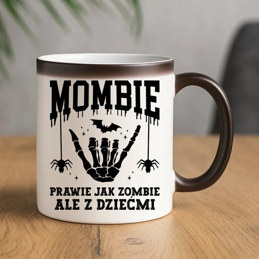 Kubek magiczny dla mamy - Mombie - zombie z dziećmi HL18 - StoryCups.pl