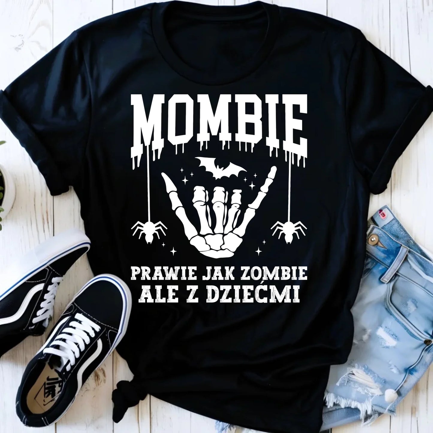 Koszulka damska dla mamy - Mombie - zombie z dziećmi HL18 - StoryCups.pl
