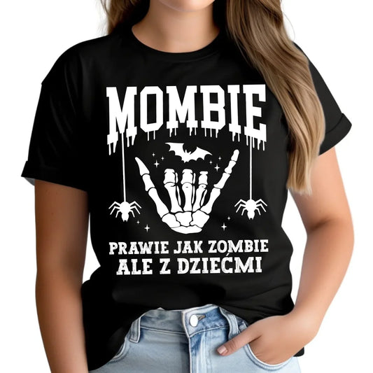 Koszulka damska dla mamy - Mombie - zombie z dziećmi HL18 - StoryCups.pl