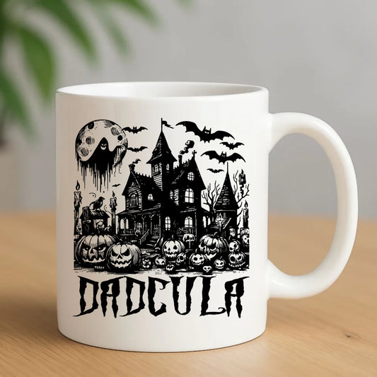 Kubek halloweenowy dla taty - Upiorny dom - Dadcula HL19 - StoryCups.pl