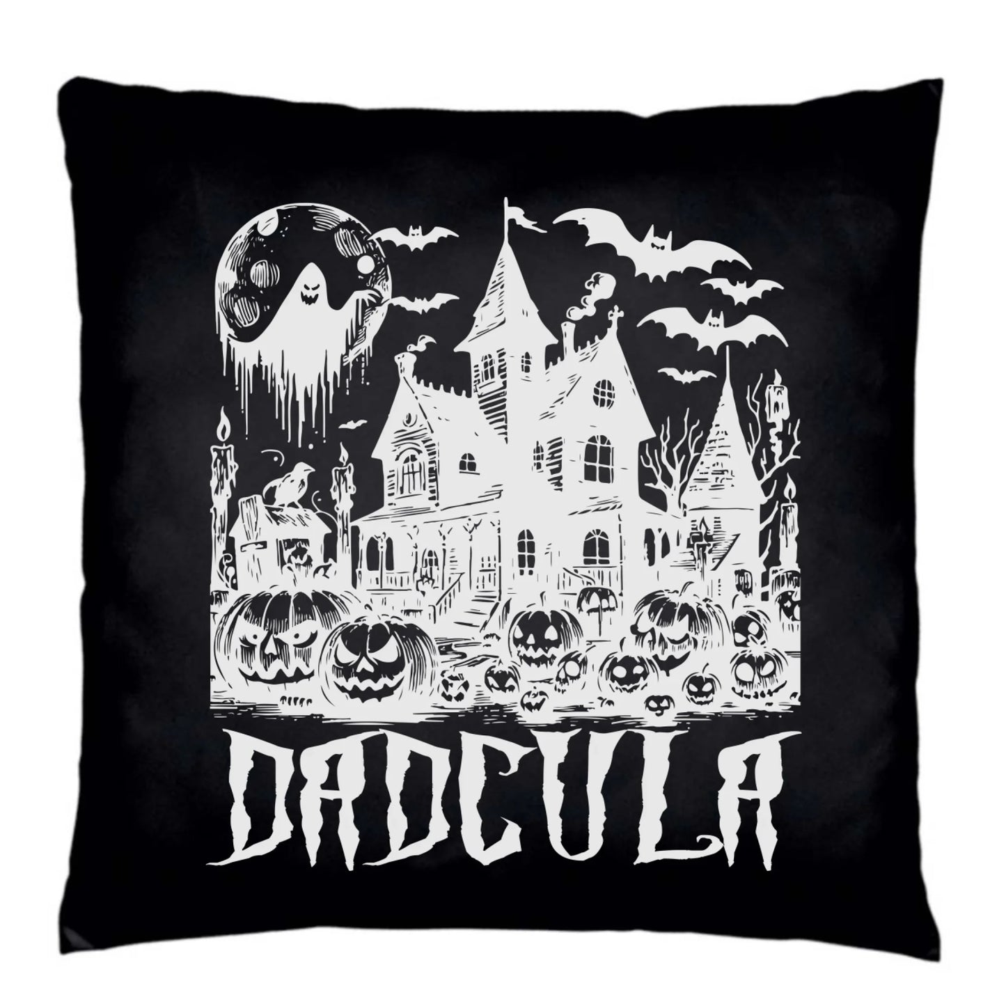 Poduszka dekoracyjna na Halloween dla taty - Upiorny dom - Dadcula HL19 - StoryCups.pl