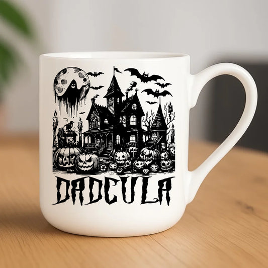 Kubek elegant halloweenowy dla taty - Upiorny dom - Dadcula HL19 - StoryCups.pl