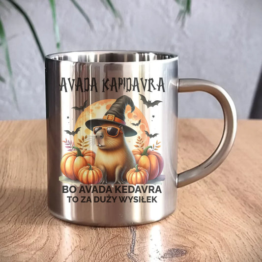 Kubek metalowy na halloween - Kapibara - Avada Kapidavra HL21 - StoryCups.pl