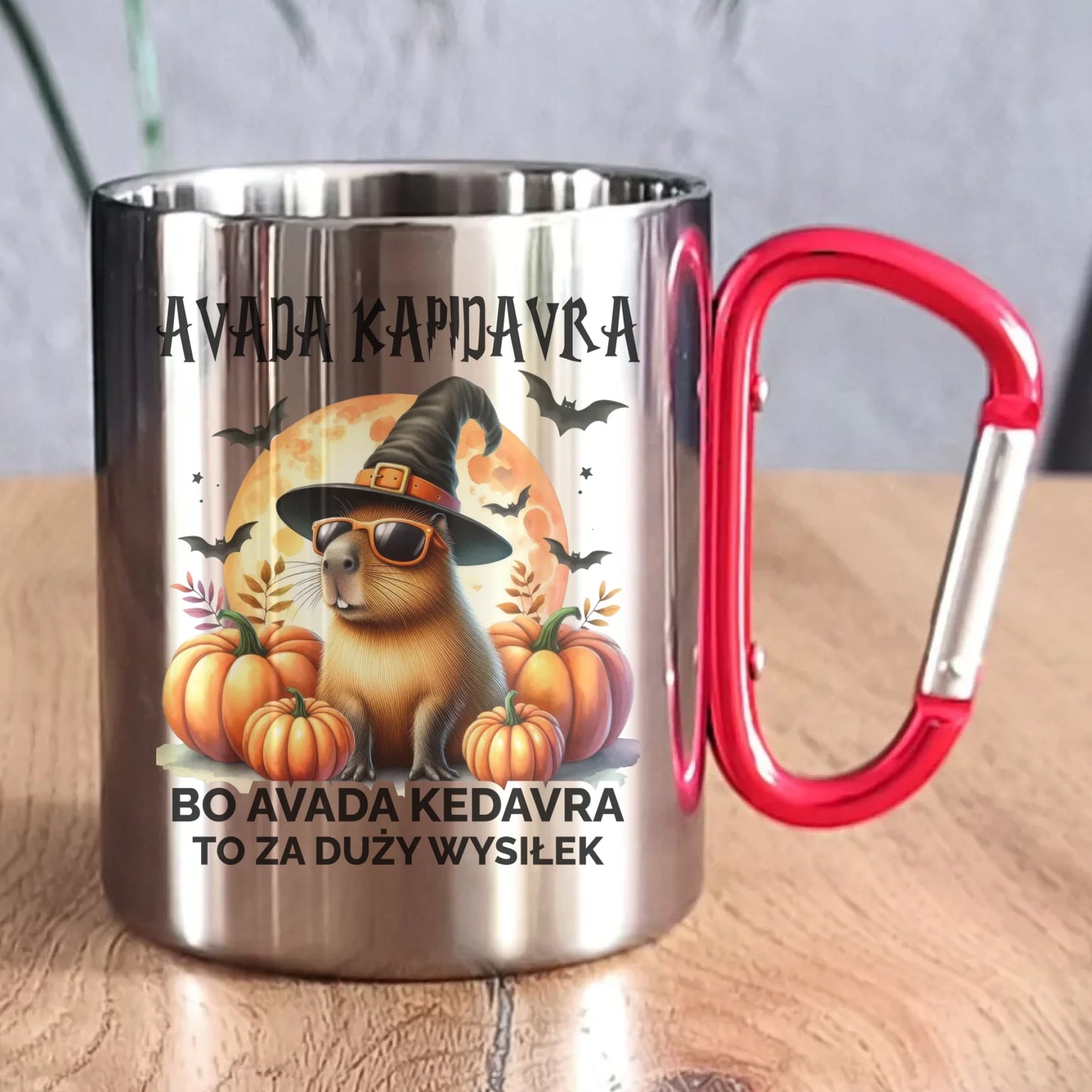 Kubek metalowy na halloween - Kapibara - Avada Kapidavra HL21 - StoryCups.pl