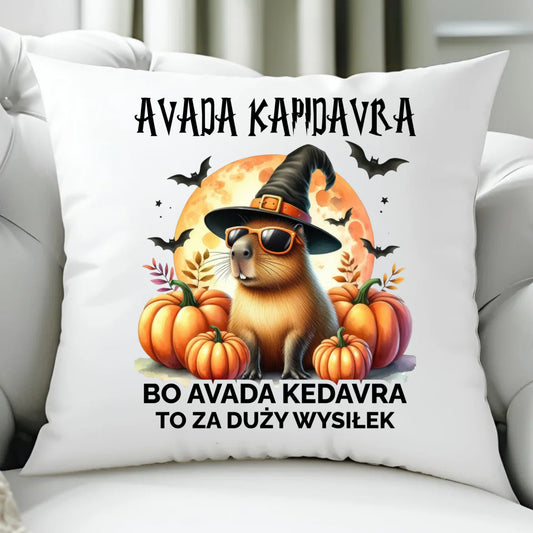 Poduszka halloweenowa - Kapibara - Avada Kapidavra HL21 - StoryCups.pl