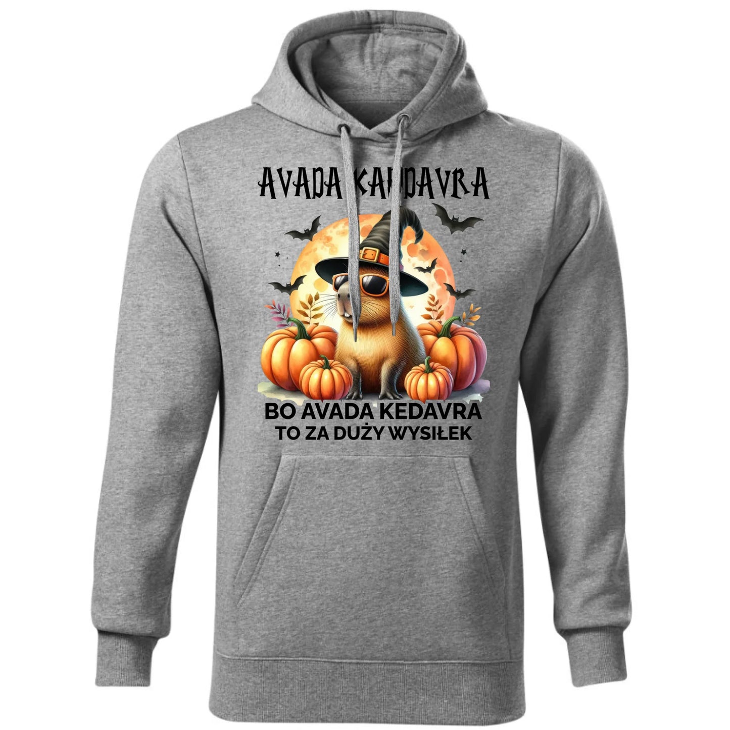 Bluza męska z kapturem halloweenowa - Kapibara - Avada Kapidavra HL21 - StoryCups.pl