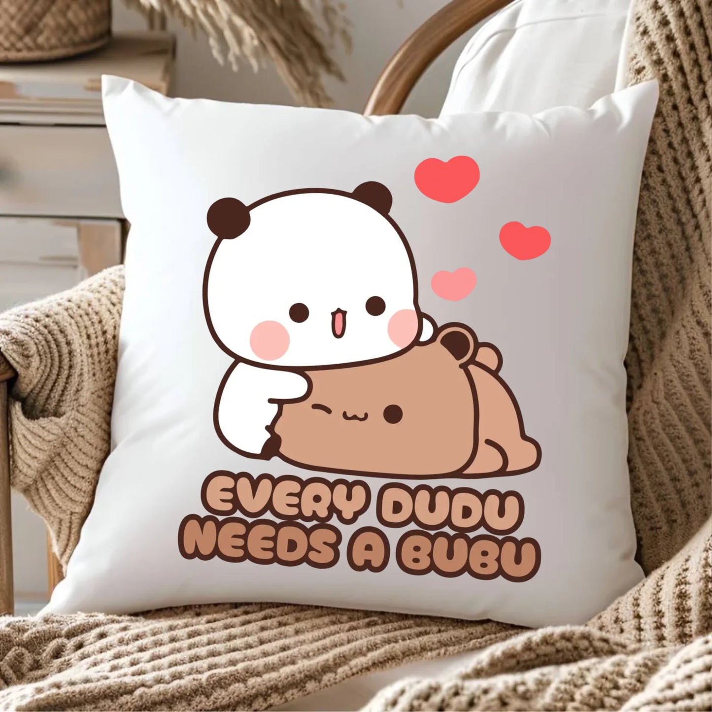 Poduszka dla par - Every Dudu needs a Bubu W32 - StoryCups.pl
