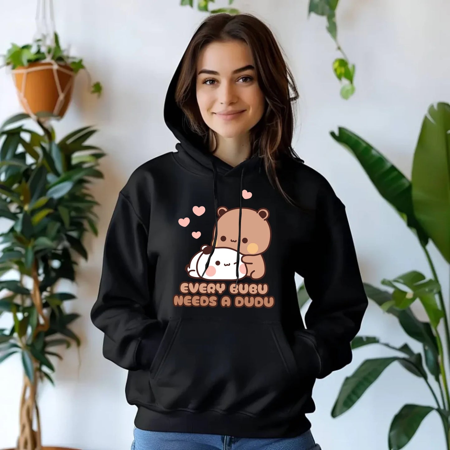 Bluza damska z kapturem - Every Bubu needs a Dudu W33 - StoryCups.pl