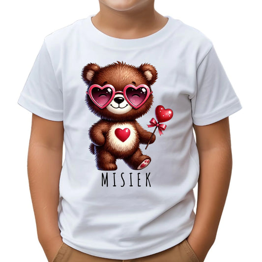 Koszulka dziecięca - Misiek z sercem W34 - StoryCups.pl