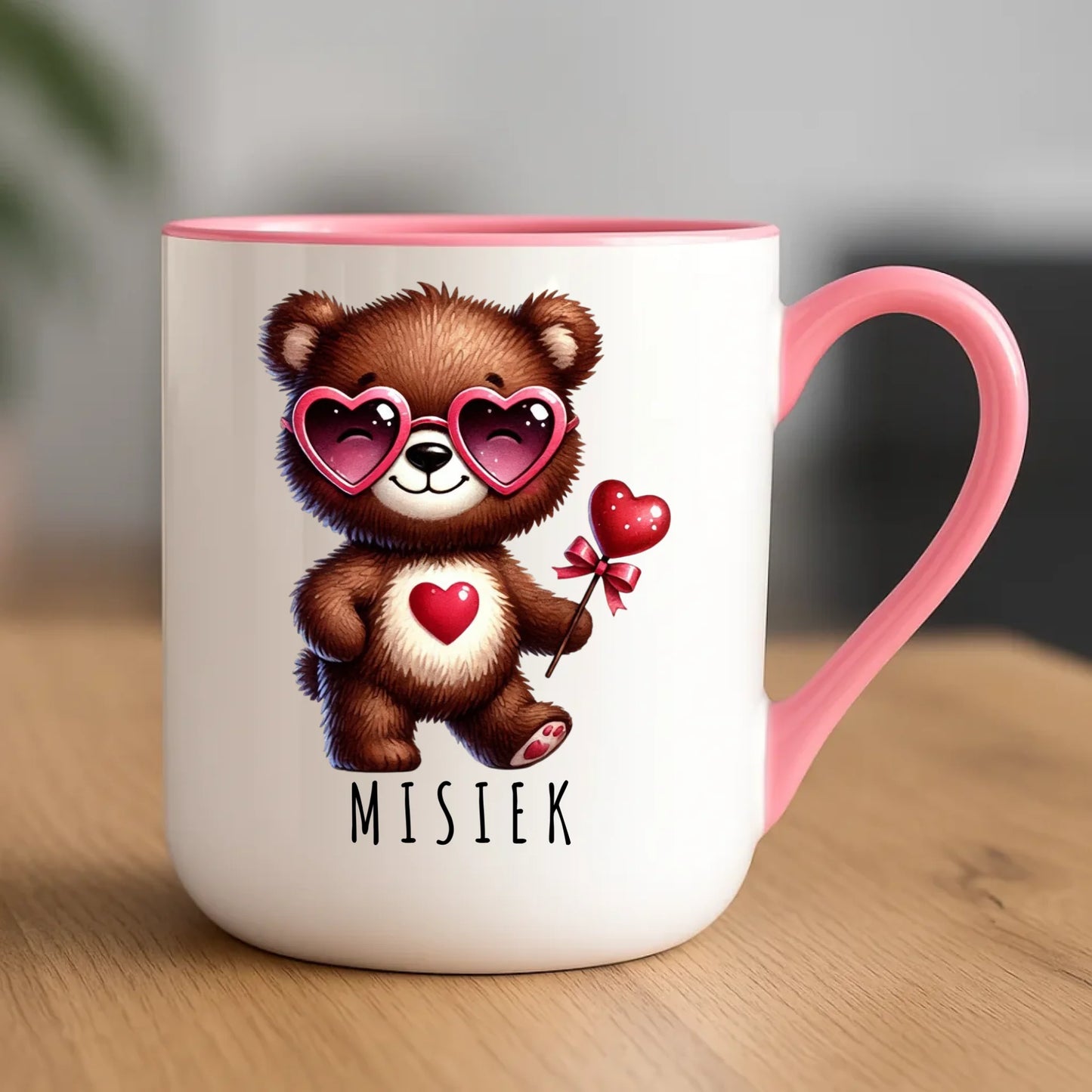 Kubek elegant - Misiek z sercem W34 - StoryCups.pl