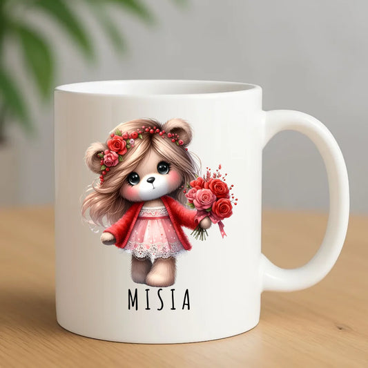 Kubek - prezent dla dziewczyny - Urocza Misia W35 - StoryCups.pl