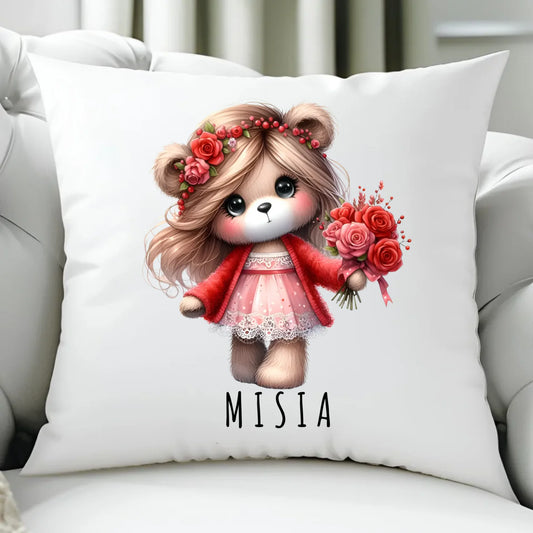 Poduszka - prezent dla dziewczyny - Urocza Misia W35 - StoryCups.pl