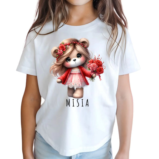 Koszulka dziecięca - Urocza Misia W35 - StoryCups.pl