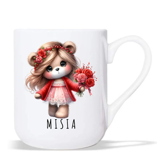 Kubek elegant - prezent dla dziewczyny - Urocza Misia W35 - StoryCups.pl