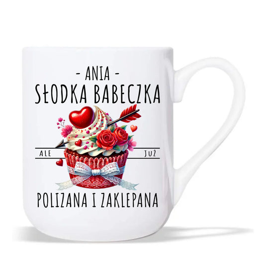 Kubek elegant - Słodka babeczka polizana i zaklepana - personalizowany W37 - StoryCups.pl
