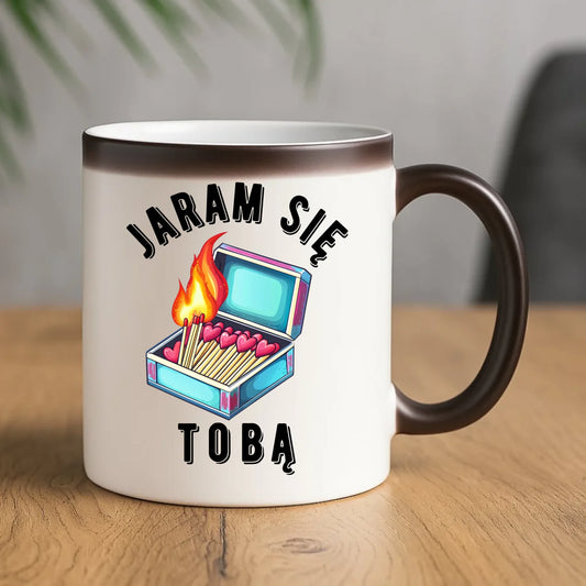 Kubek magiczny dla zakochanych - Jaram się Tobą W39 - StoryCups.pl