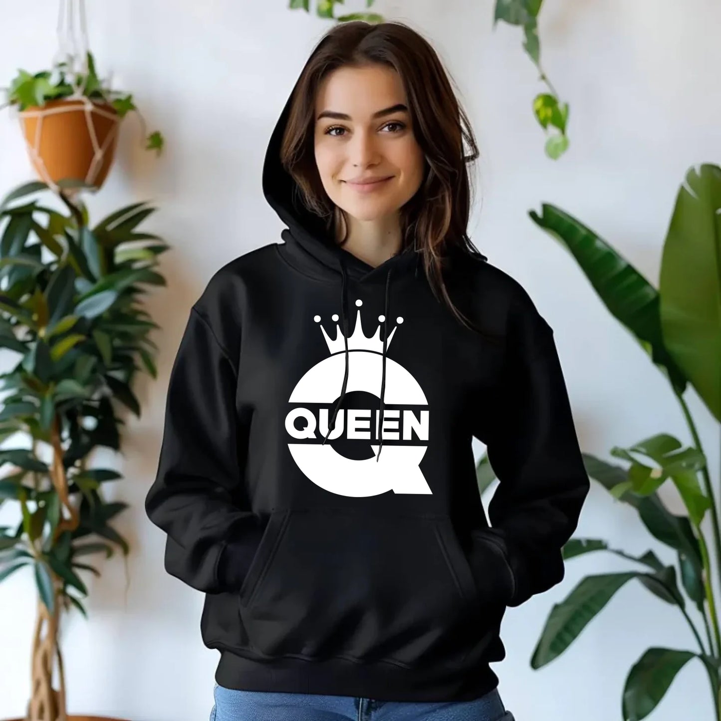 Bluza damska z kapturem - Queen W40 - StoryCups.pl